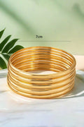 Pulsera tipo brazalete de aleación con baño de varias capas