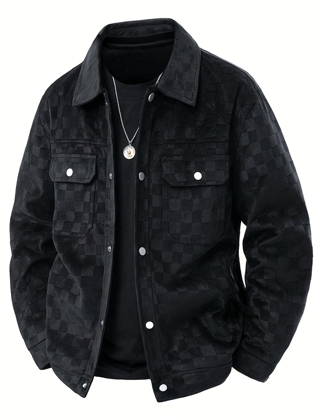 Chaqueta de ante a cuadros Taylor