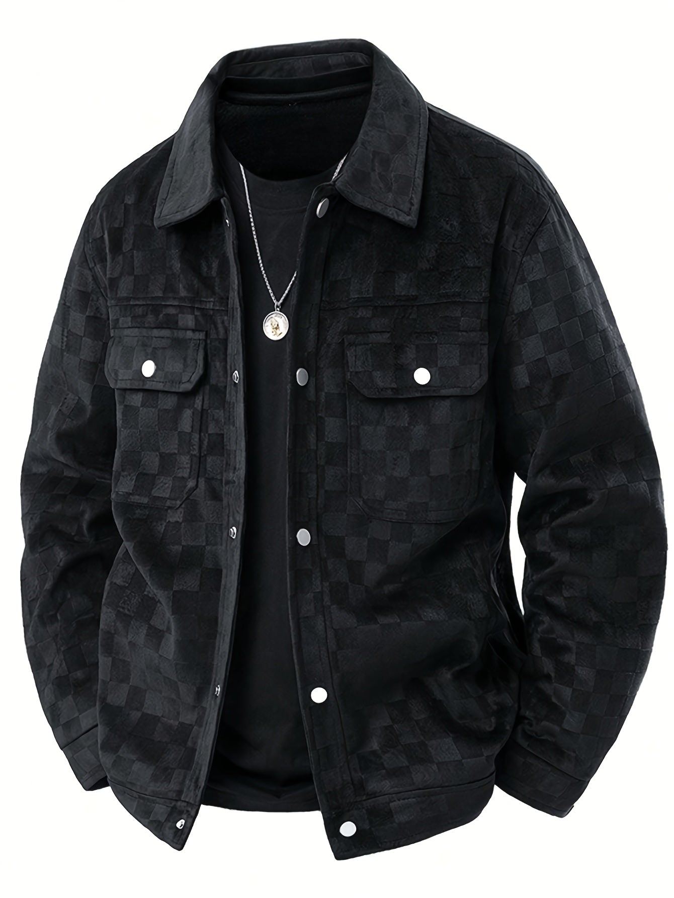 Chaqueta de ante a cuadros Taylor