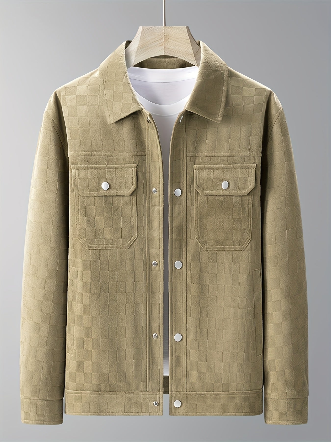 Chaqueta de ante a cuadros Taylor